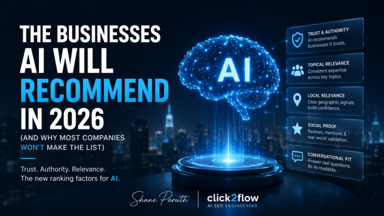 Read more about the article The Businesses AI Will Recommend in 2026 (And Why Most Companies Won’t Make the List)