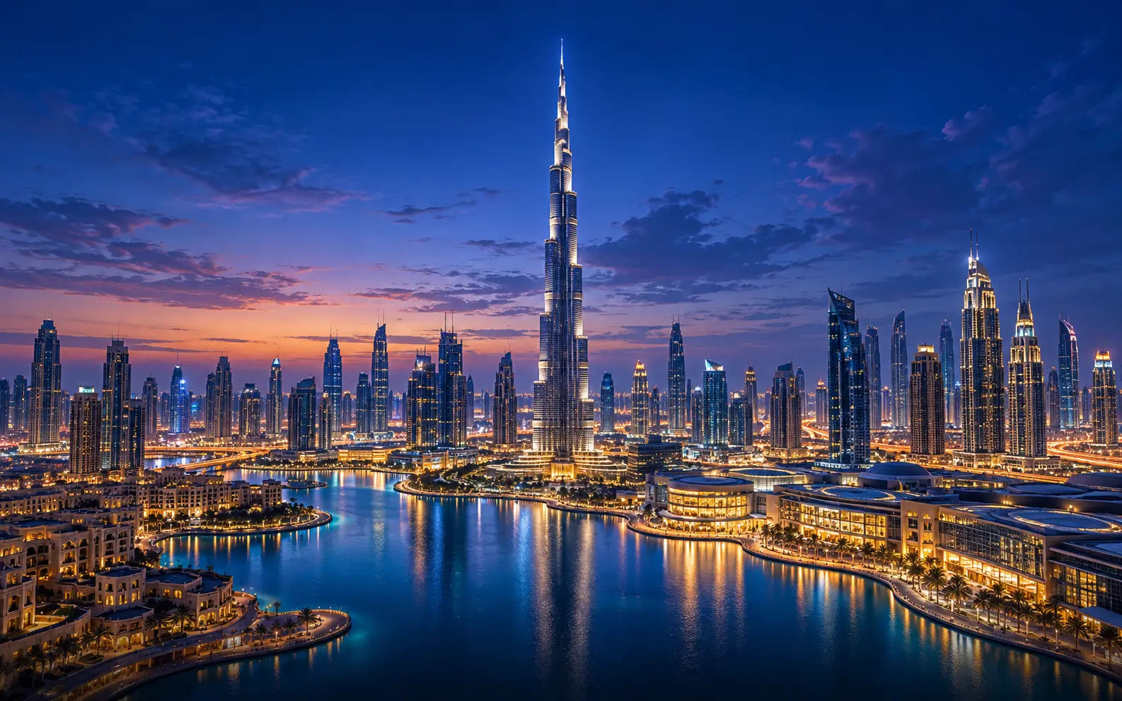 Dubai and Burj Khalifa illustration for Click2Flow’s work for Dealzilla